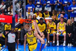 Read more about the article NBA Finals: Shai Gilgeous-Alexander brilha, e Thunder atropela os Pacers no Jogo 2 para empatar a série