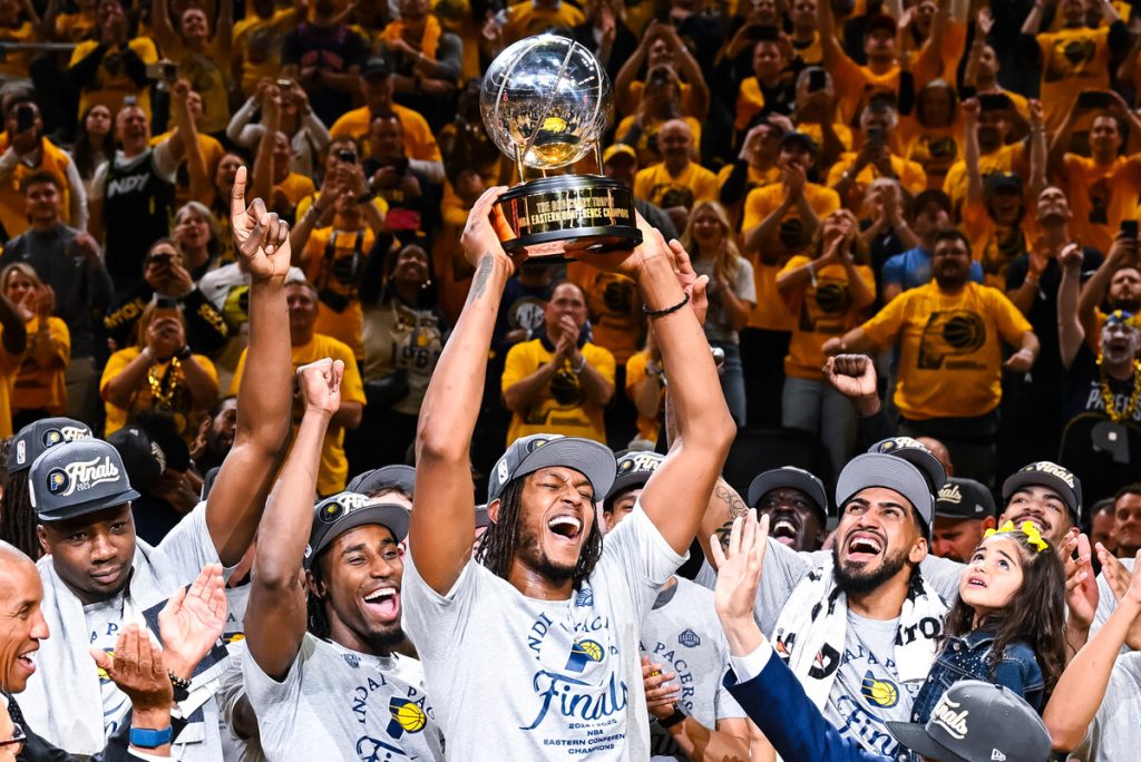 Leia mais sobre o artigo Indiana Pacers vence o New York Knicks, volta às Finais da NBA depois de 25 anos e encara o Thunder